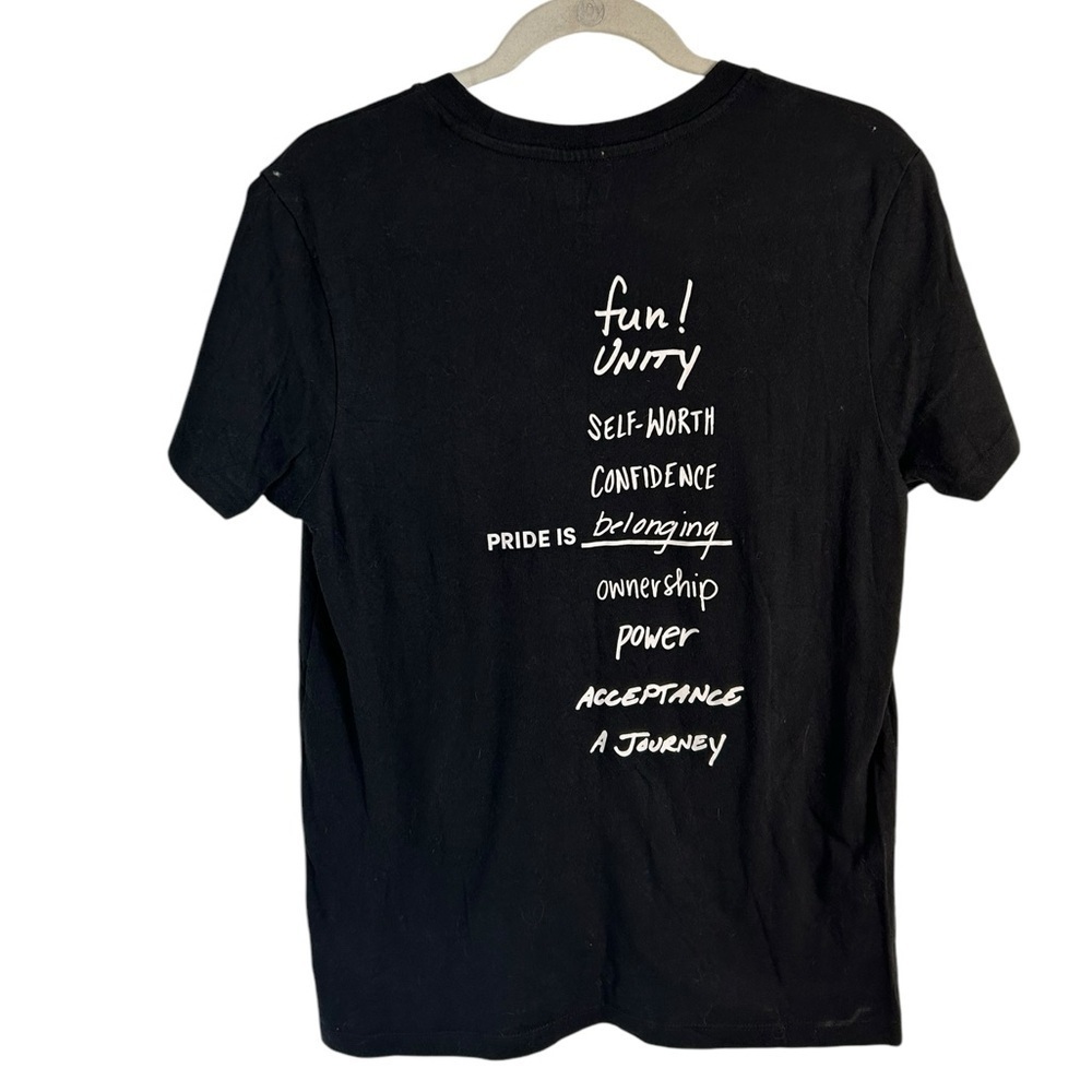 ♥️ Vans Black Pride BFF Graphic Tee T-shirt Comfy Casual Womens Size Medium - Picture 5 of 10